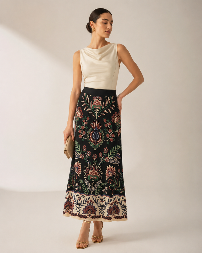 SAIA FARM EVASE ESTAMPADA JARDIM MARAVILHOSO