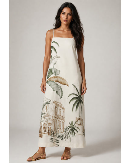 Vestido Farm Midi Estampado Teresa