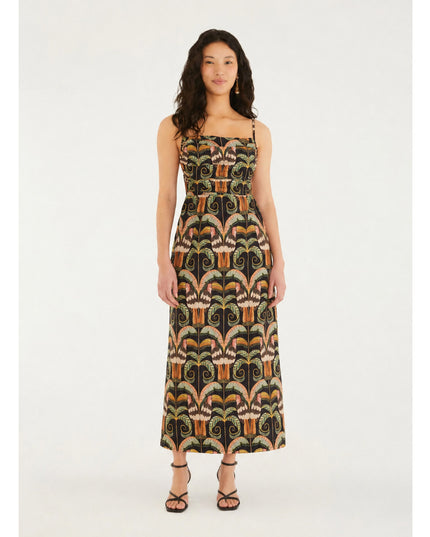 Vestido Farm Longo Estampado Tucano Real