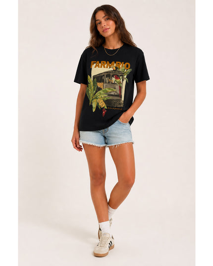 T-Shirt Media Bonde Lotado Preta