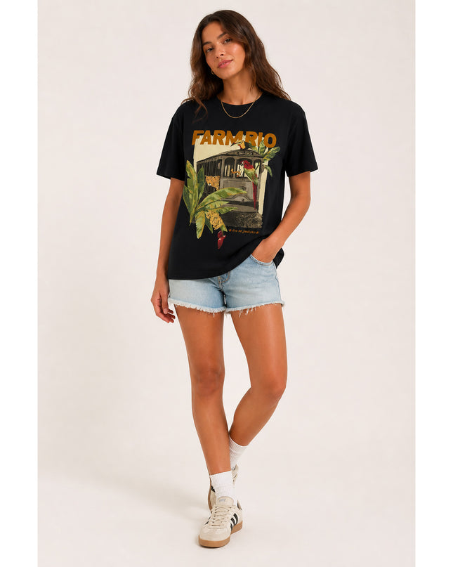 T-Shirt Media Bonde Lotado Preta