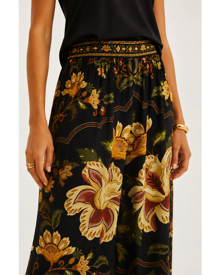 Calça Estampada Jardim Majestoso
