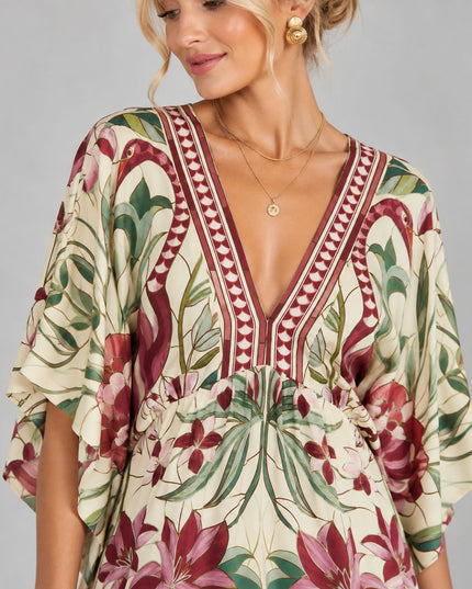 Vestido Farm Jardim Vitral