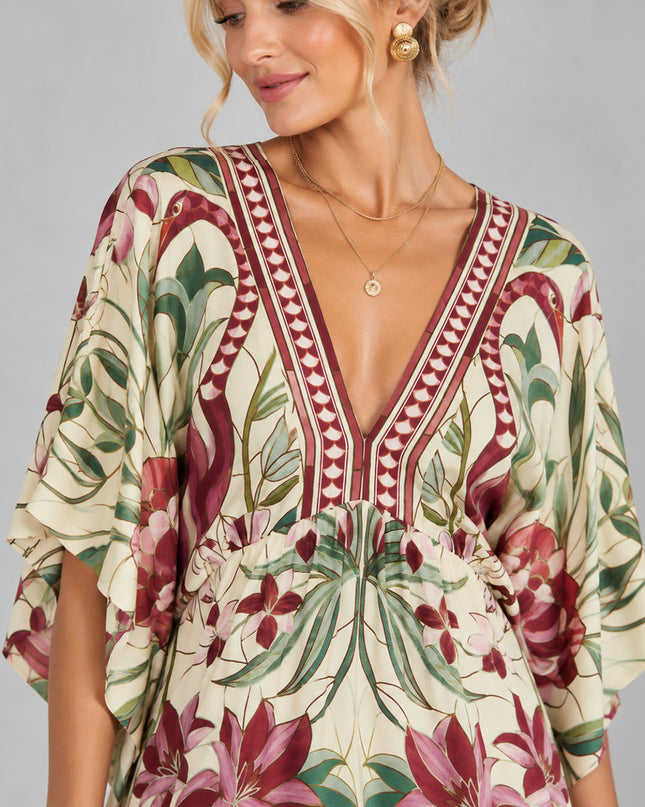 Vestido Farm Jardim Vitral