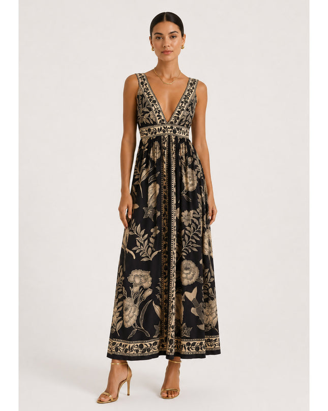 Vestido Farm Cropped Estampado Jardim De Cordel