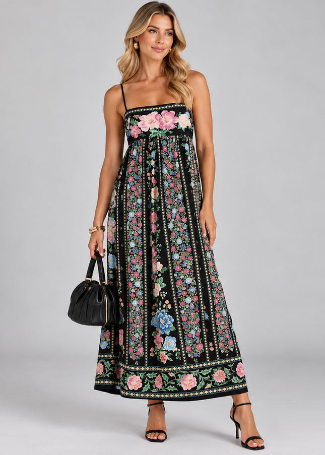 Vestido Farm Midi Estampado Romance