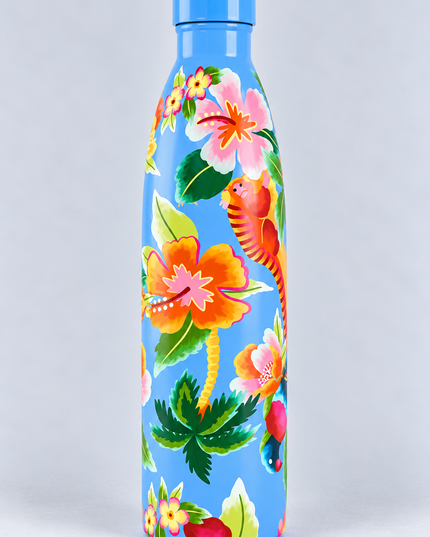 Garrafa Farm Glub Glub 750ml Floral Havaiano