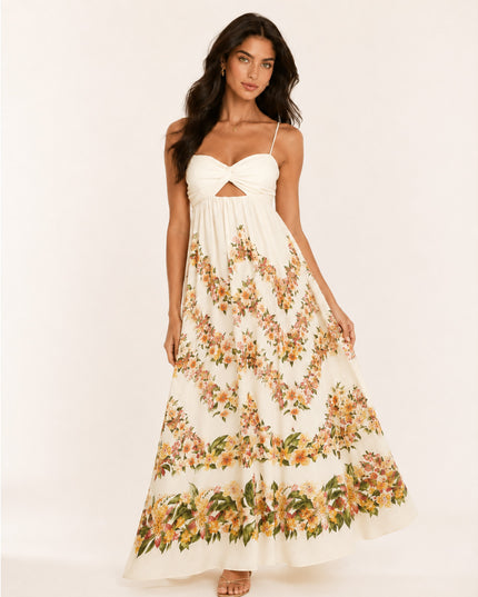 VESTIDO FARM CROPPED FLORAL MALI