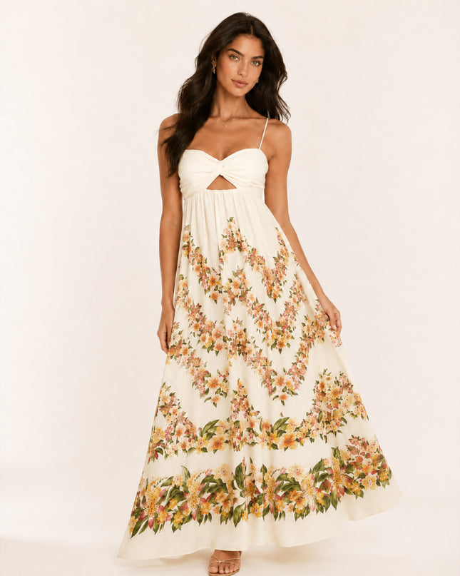 VESTIDO FARM CROPPED FLORAL MALI