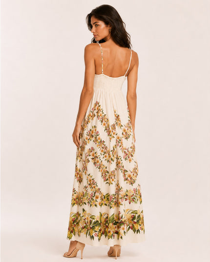 VESTIDO FARM CROPPED FLORAL MALI