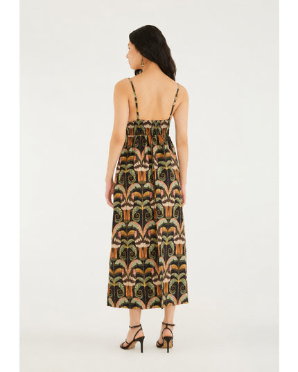 Vestido Farm Longo Estampado Tucano Real
