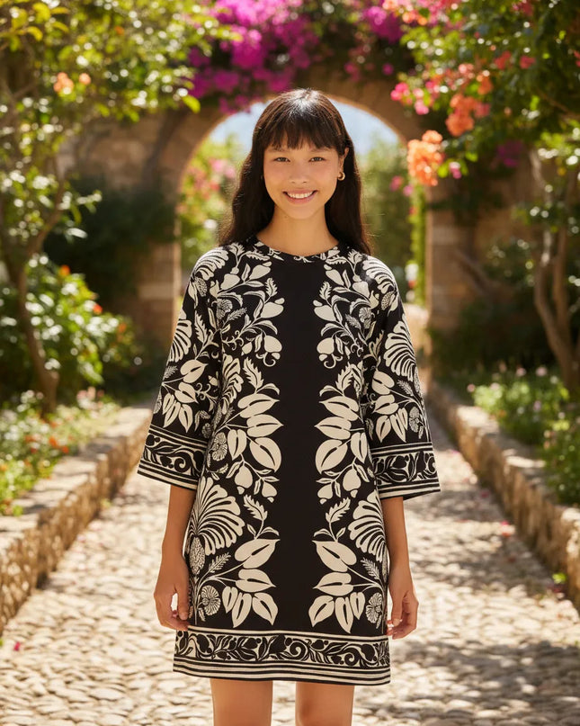 VESTIDO FARM T SHIRT GRANDE ESTAMPADO SINTRA