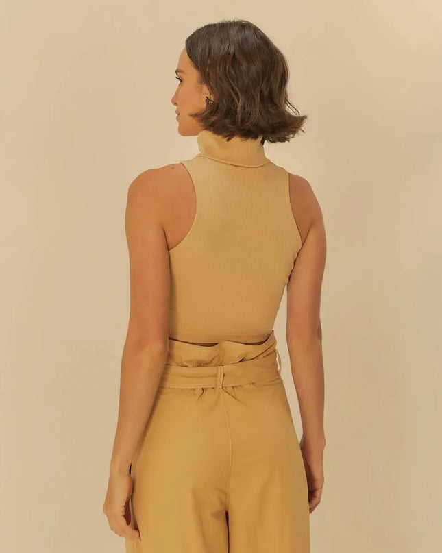 BLUSA FARM CROPPED GOLA BELLA