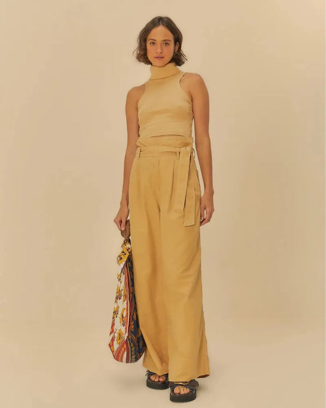 BLUSA FARM CROPPED GOLA BELLA