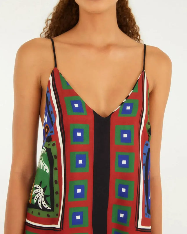 BLUSA FARM DOUBLE ESTAMPADA LENÃ‡O TROPICANO