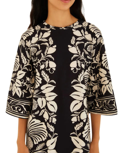 VESTIDO FARM T SHIRT GRANDE ESTAMPADO SINTRA