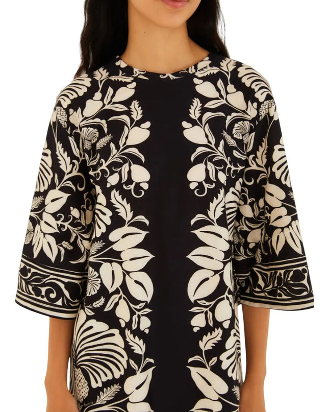 VESTIDO FARM T SHIRT GRANDE ESTAMPADO SINTRA