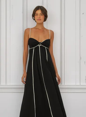 VESTIDO FARM CROPPED RECORTE COM VIES