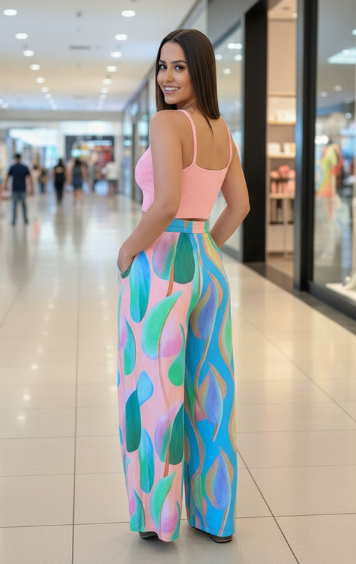 TOP FARM RIB ALCINHA ROSA