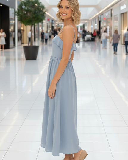 VESTIDO FARM LONGO ALCINHAS