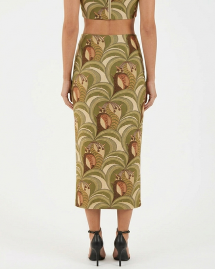 Saia Farm Midi Reta Bananada de Tucano