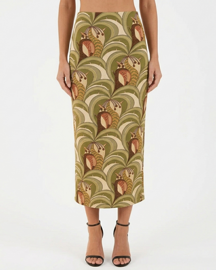 Saia Farm Midi Reta Bananada de Tucano