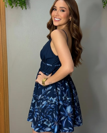 VESTIDO FARM CURTO ESTAMPADO FLORAL TATI
