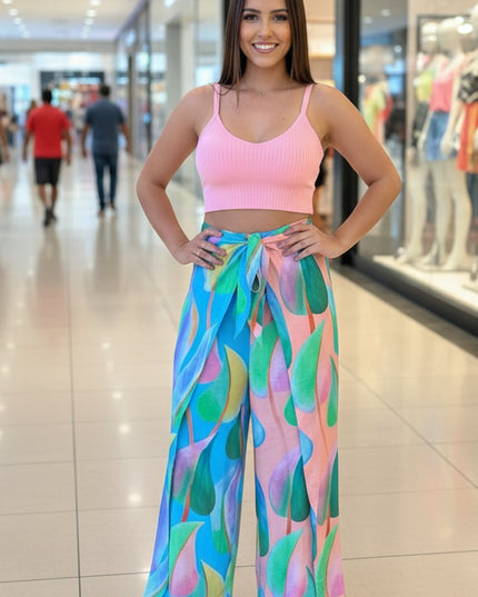 TOP FARM RIB ALCINHA ROSA