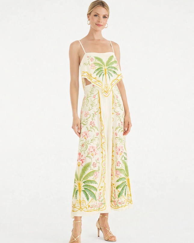 Macacão Farm Estampado Floral Nusa