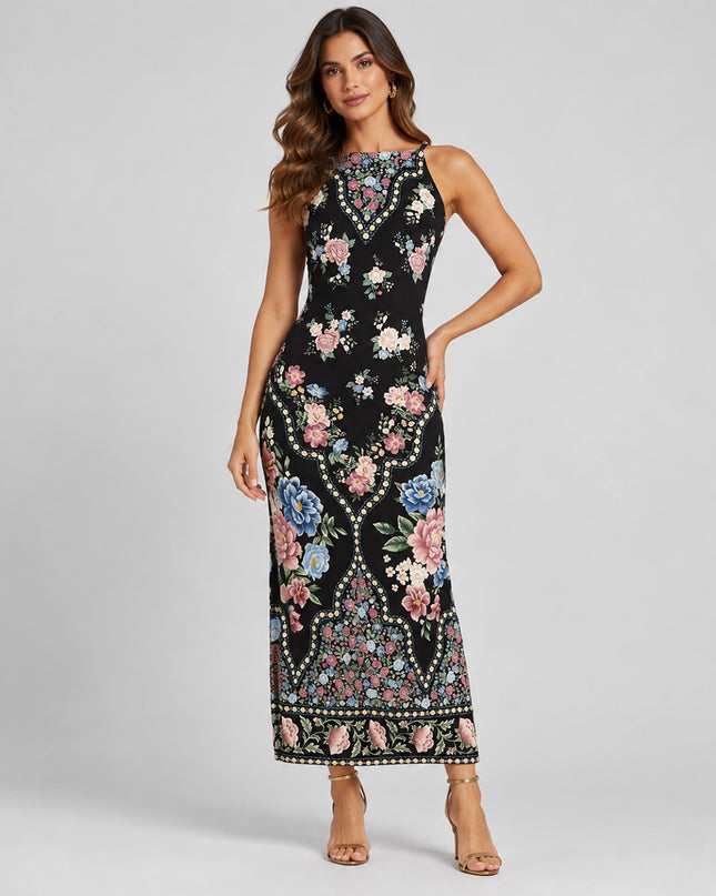Vestido Farm Cropped Estampado Romance