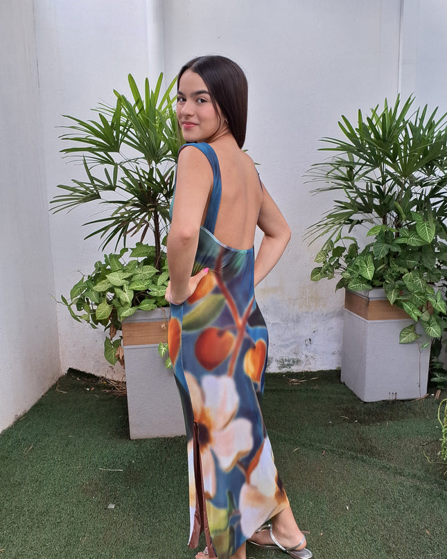 VESTIDO FARM TULE JARDIM LITORAL