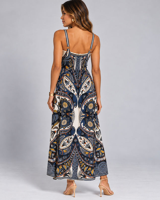 Vestido Farm Midi Lenco Riviera