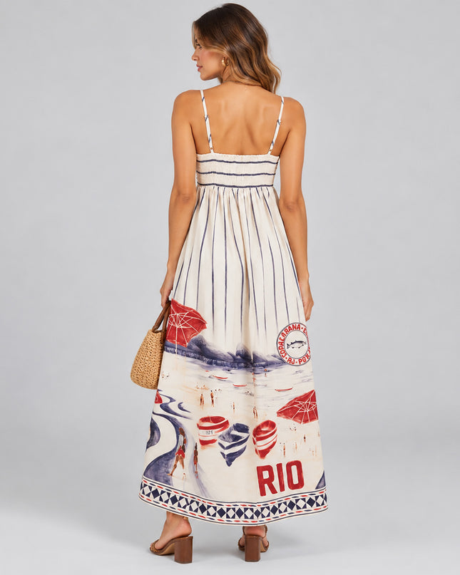 Vestido Cropped Alcinha Estampado Posto 6