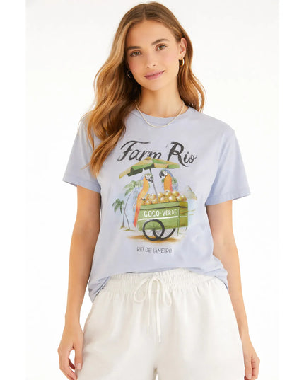 Camiseta Farm Carrinho de Coco T Shirt Summer