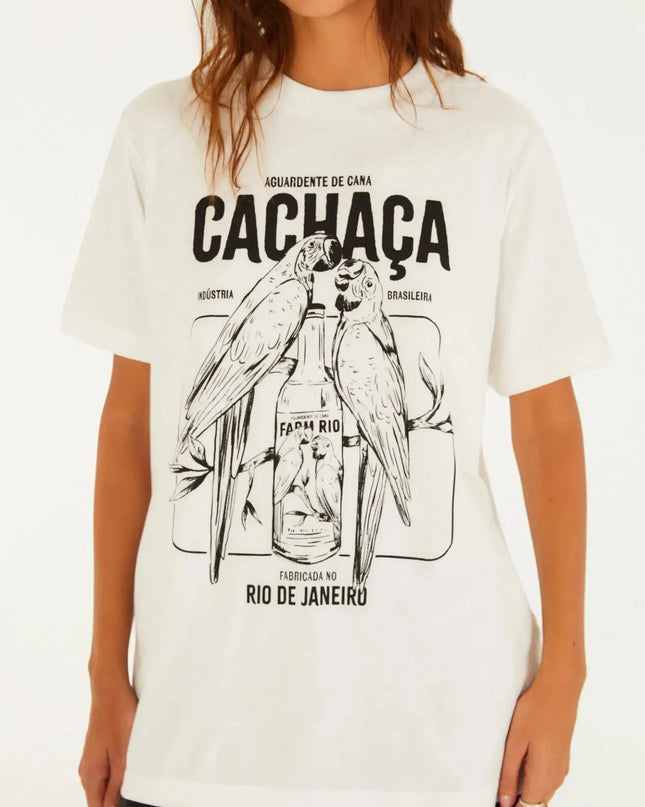 Blusa Farm T-shirt Média Araras Cachaça