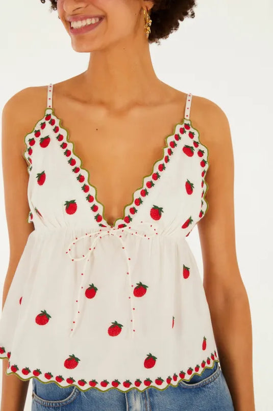 Blusa Farm Artesanal Lenco Tomatinhos