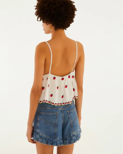 Blusa Farm Artesanal Lenco Tomatinhos