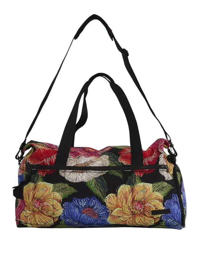 Bolsa Farm Findi Floral Paraíso Preto