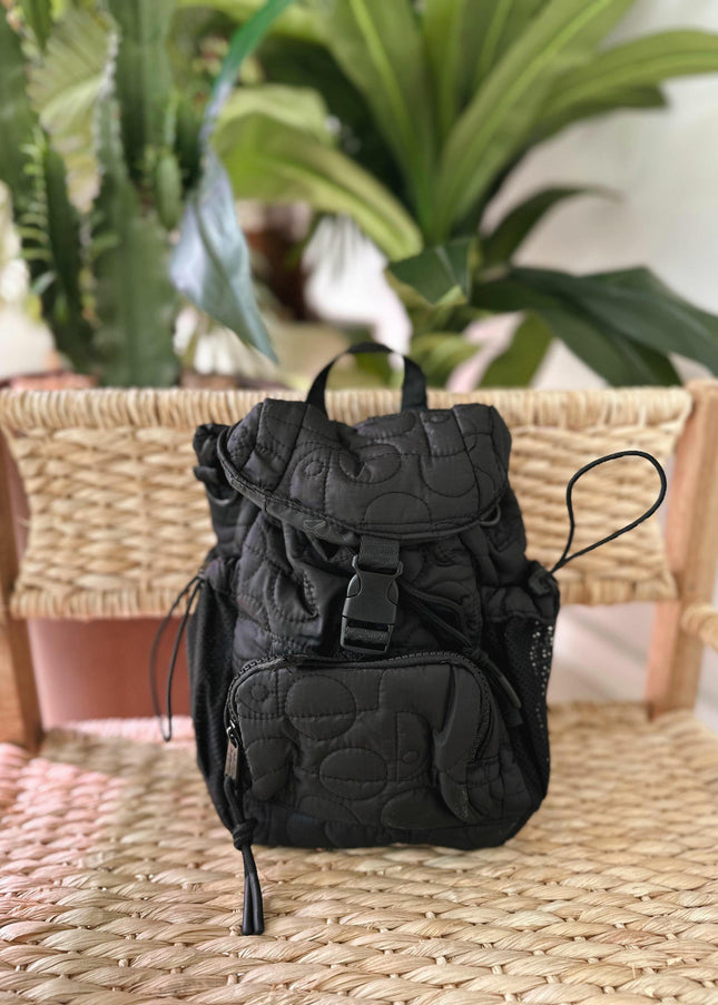 MOCHILA FARM PUFFER PIPOQUINHA PRETA