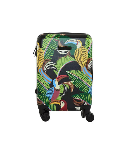 Mala Farm Rígida Tucanos com Folhagens Grande