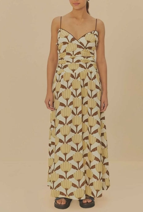 VESTIDO FARM CROPPED ESTAMPADO BANANA DECO