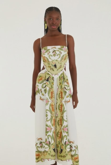 VESTIDO FARM ESTAMPADO FLORESTA DOCE