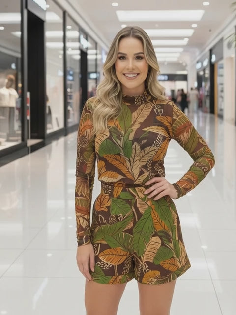 BERMUDA FARM ESTAMPADA FLORESTA SKETCH