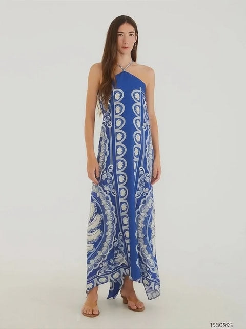 VESTIDO FARM LONGO JARDIM DE BANANA