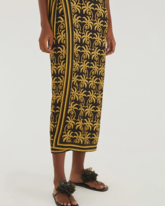 SAIA FARM MIDI ESTAMPADA TRANCOSO