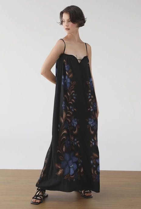 VESTIDO FARM LONGO FLORAL RENATA