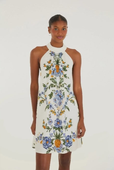 VESTIDO FARM CURTO ESTAMPADO FLORAL PENELOPE