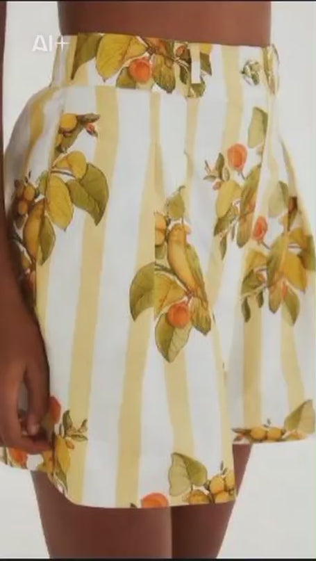 BERMUDA FARM ESTAMPADA PASSARO CHIC