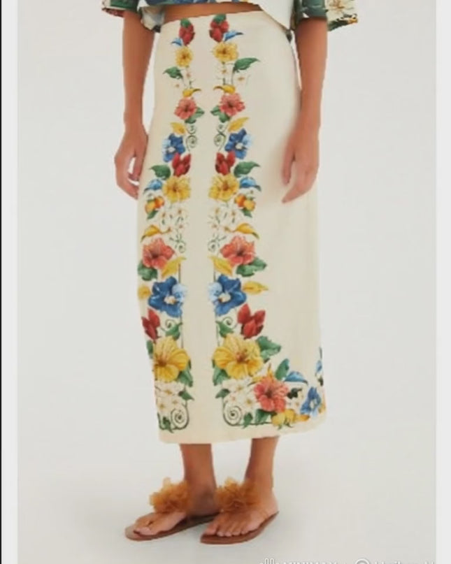 SAIA FARM RETA ESTAMPADO TROPICALZINHO