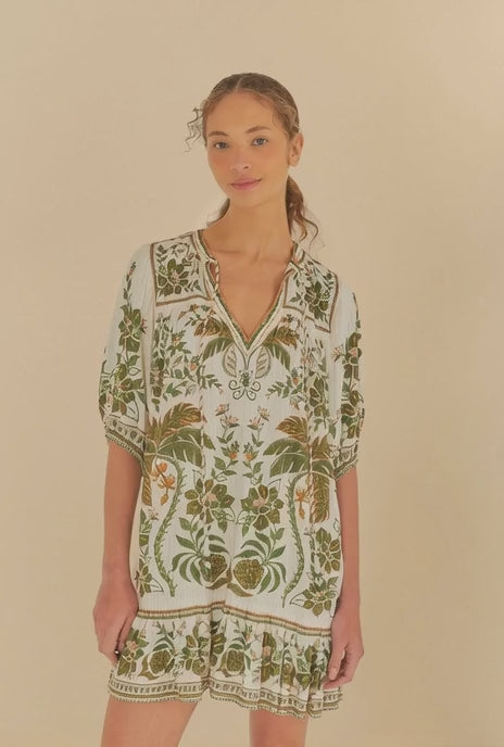 VESTIDO FARM ESTAMPADO CURTO MARI